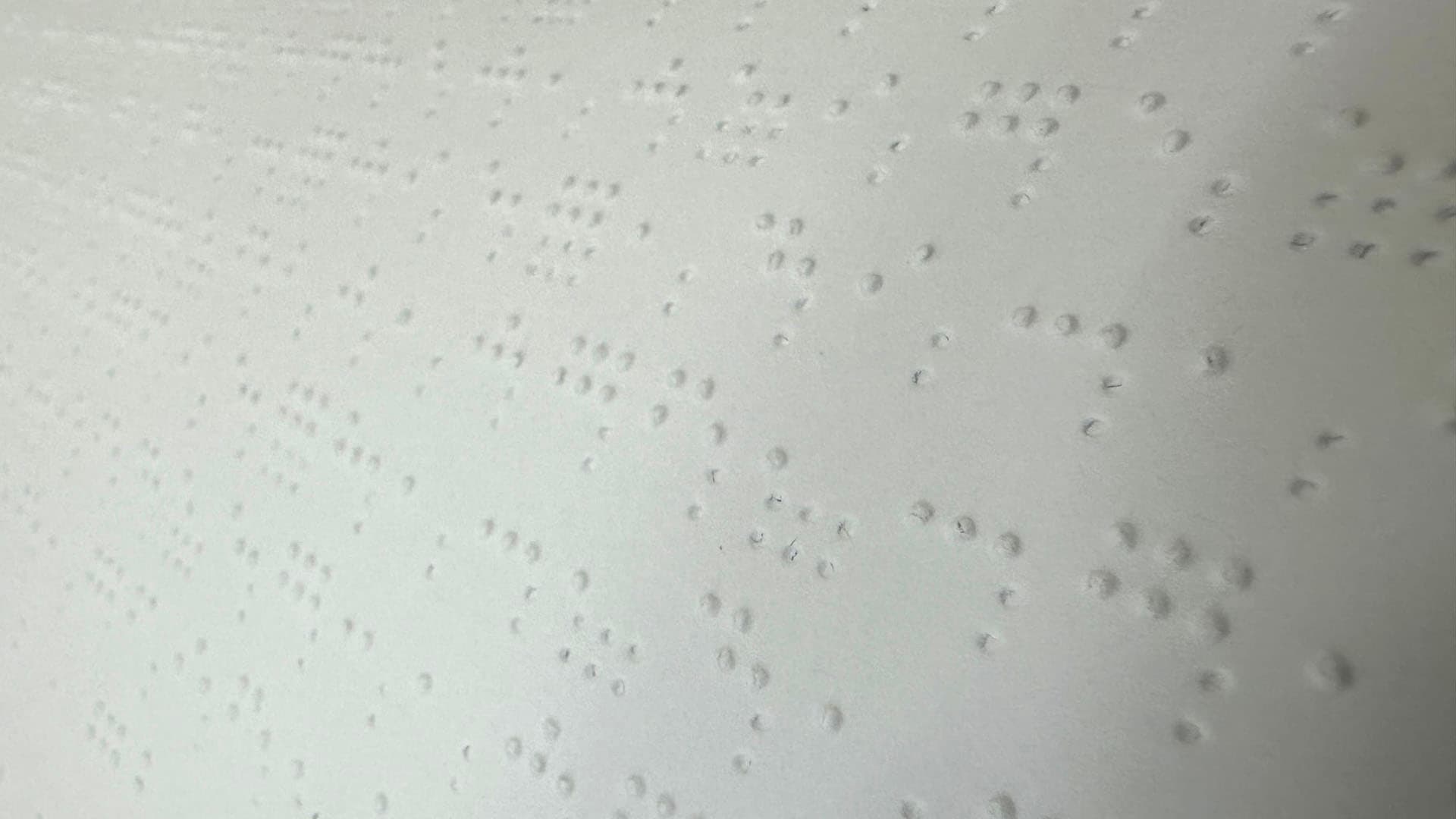 Detail of a book printed in Braille